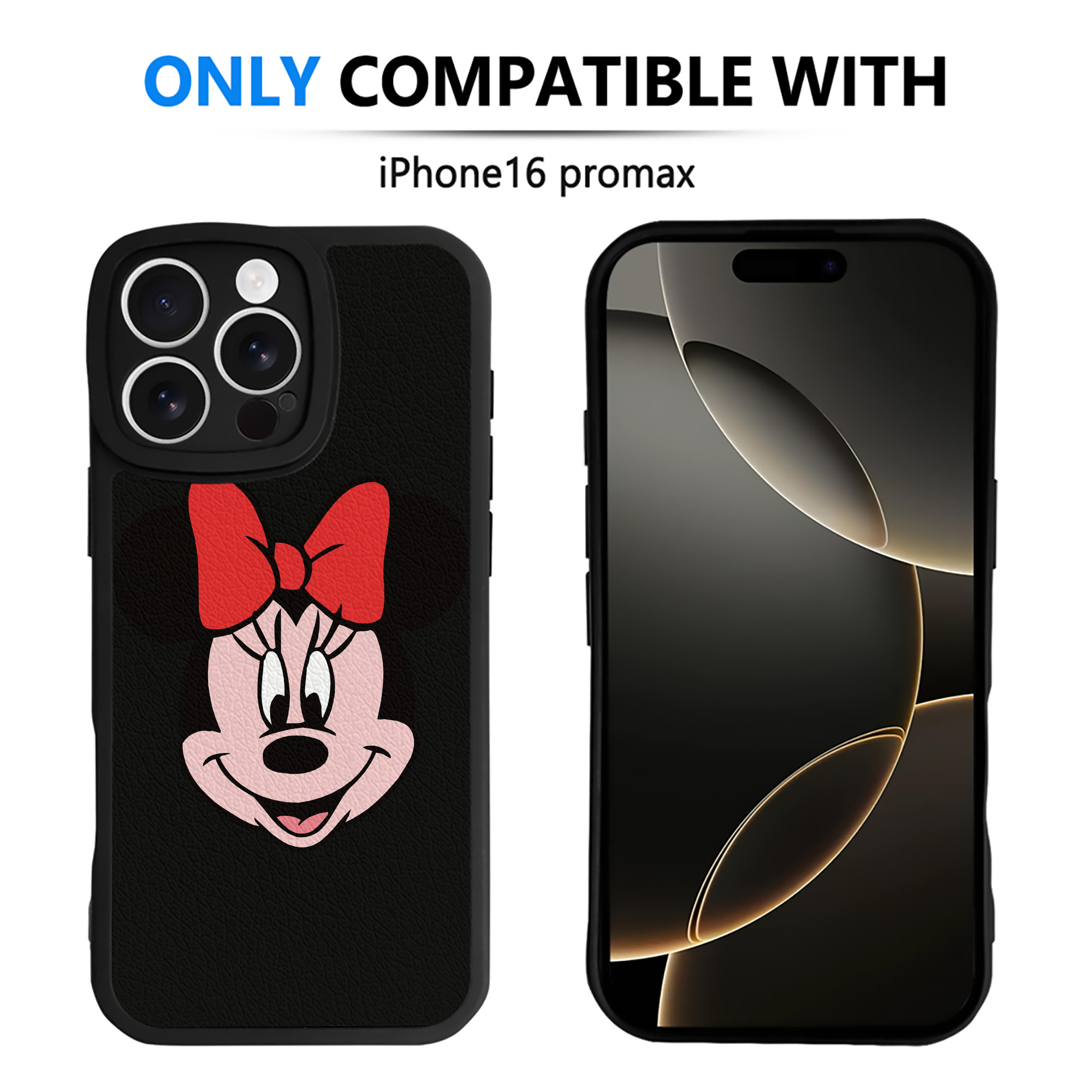 （画像用） ミッキーマウス Mickey Mouse 【iPhone 16シリーズ対応】シリコンスマホケース（レザー調） 材質：シリコン